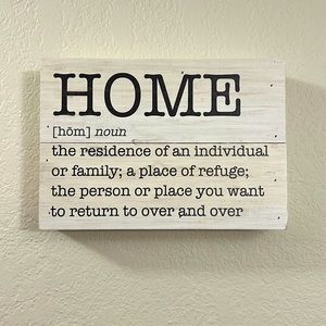 Home Decor HOME sign